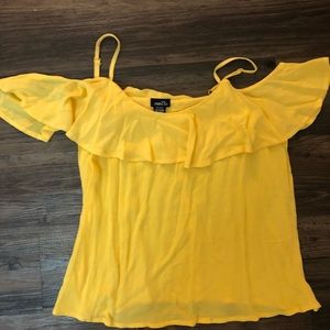 Yellow off the shoulder
